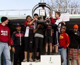 The Socal winners celebrate. Socal vs. Norcal Cyclocross Championships. © Tim Westmore